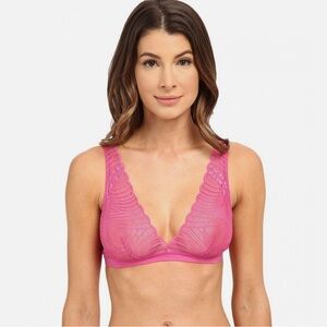 Pink Cosabella Minoa Lace Soft Bralette, size S